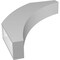 Ekena Millwork 4-in. W x 22-in. D x 28-in. H Thorton Architectural Grade PVC Knee Brace BRCP04X22X28THR - alternate 5